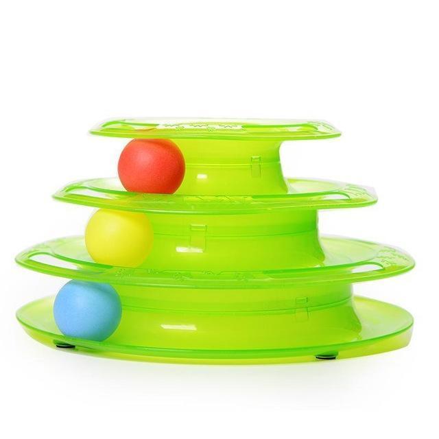 TRIPLE DECKER CAT CHASE TOY