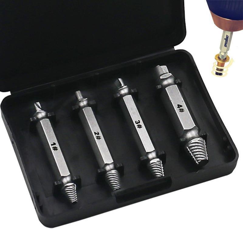 DAMAGED SCREW EXTRACTOR DRILL BITS