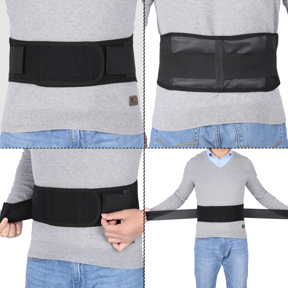 MAGNETIC & HEAT THERAPY LUMBAR SUPPORT - TOURMALINE SELF HEATING BELT