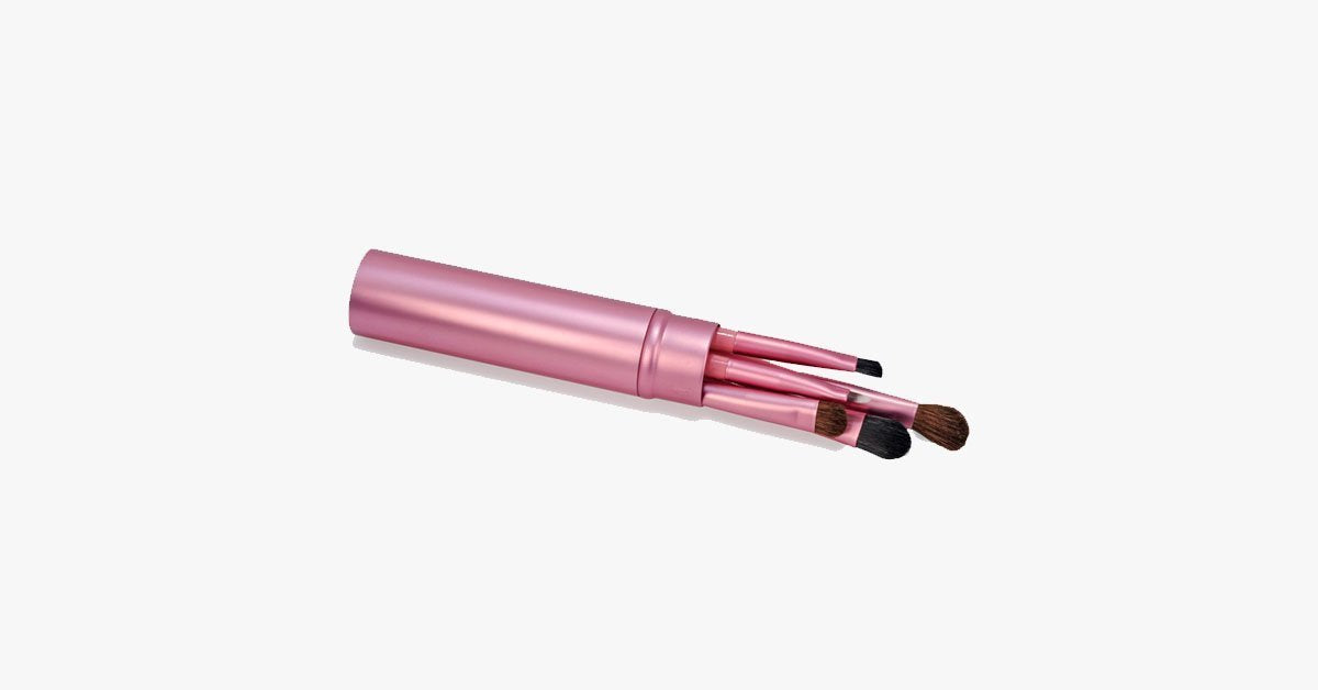 5 Piece Professional Eyeshadow Brush SetWhich Blends Eyeshadow Perfectly - Soft Bristles Gives You Professional Results!