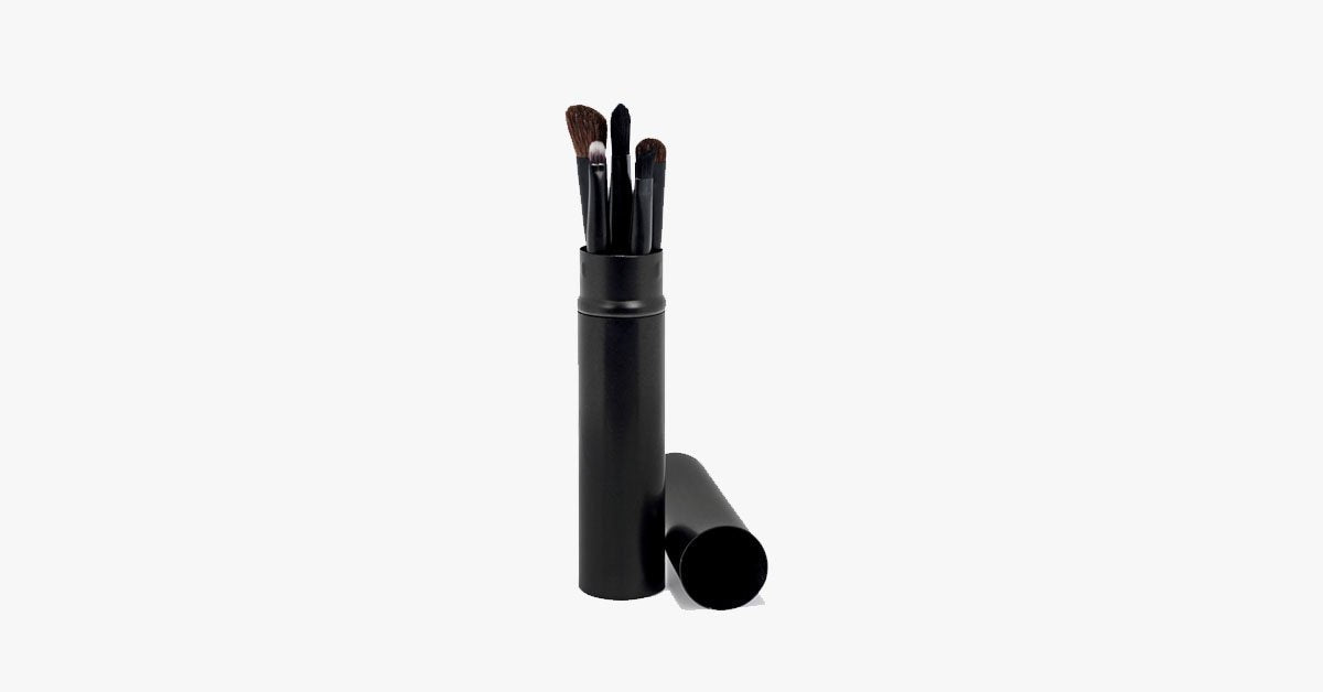 5 Piece Professional Eyeshadow Brush SetWhich Blends Eyeshadow Perfectly - Soft Bristles Gives You Professional Results!