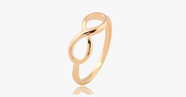 18k Gold Plated Infinity Ring – A Symbol of Your Everlasting Love