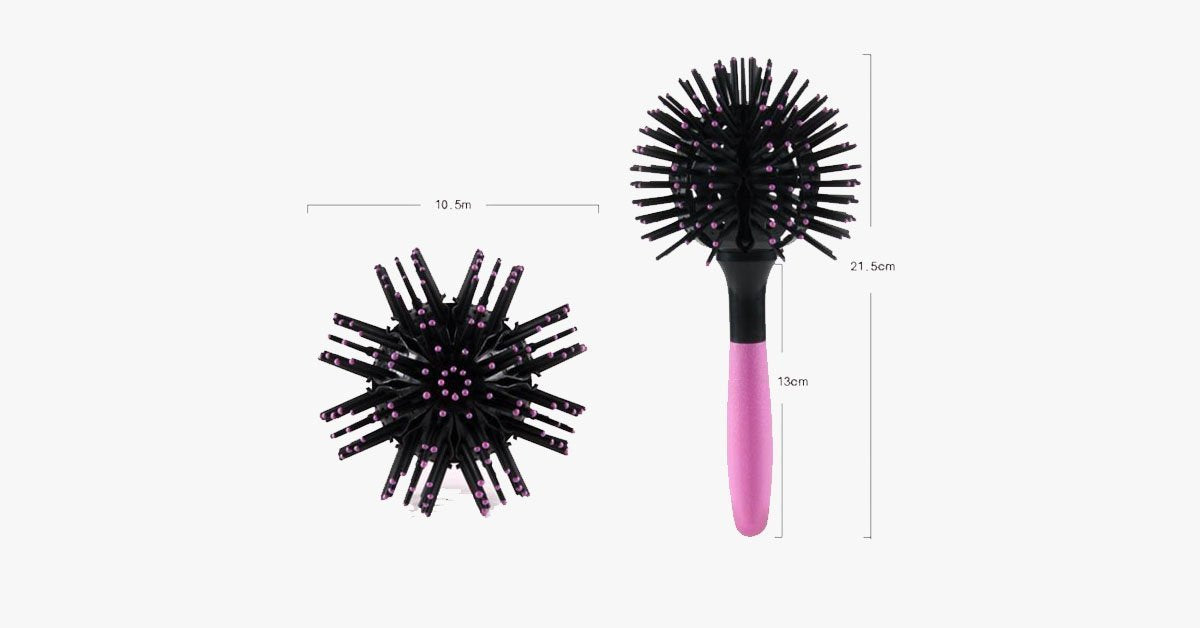360 Spherical Comb - Easy To Dry Your Hair - Unique Styling Hair Brush - Eliminates Frizz Hair