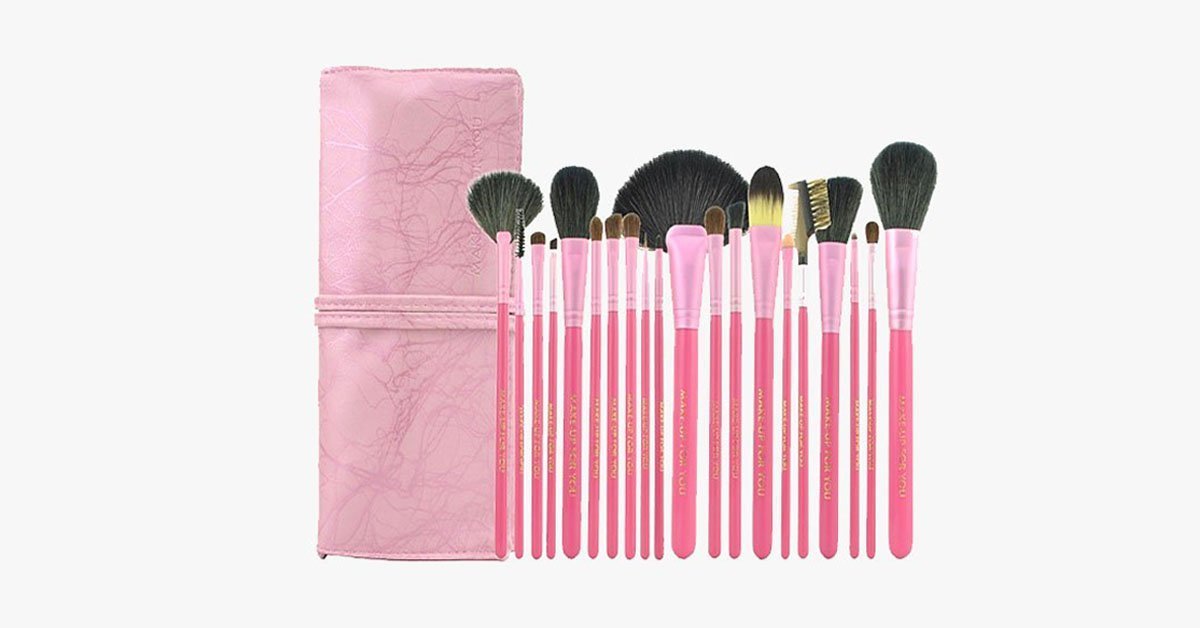 Salmon Makeup Brush Setof 20 Pieces – Complete Your Makeup Set