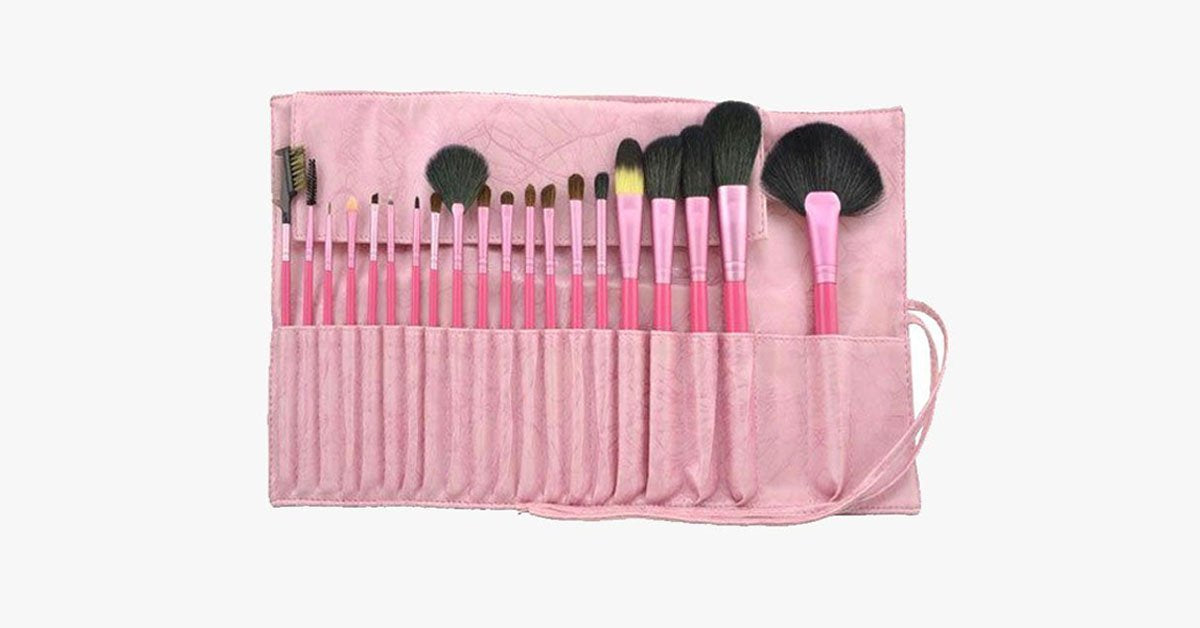 Salmon Makeup Brush Setof 20 Pieces – Complete Your Makeup Set