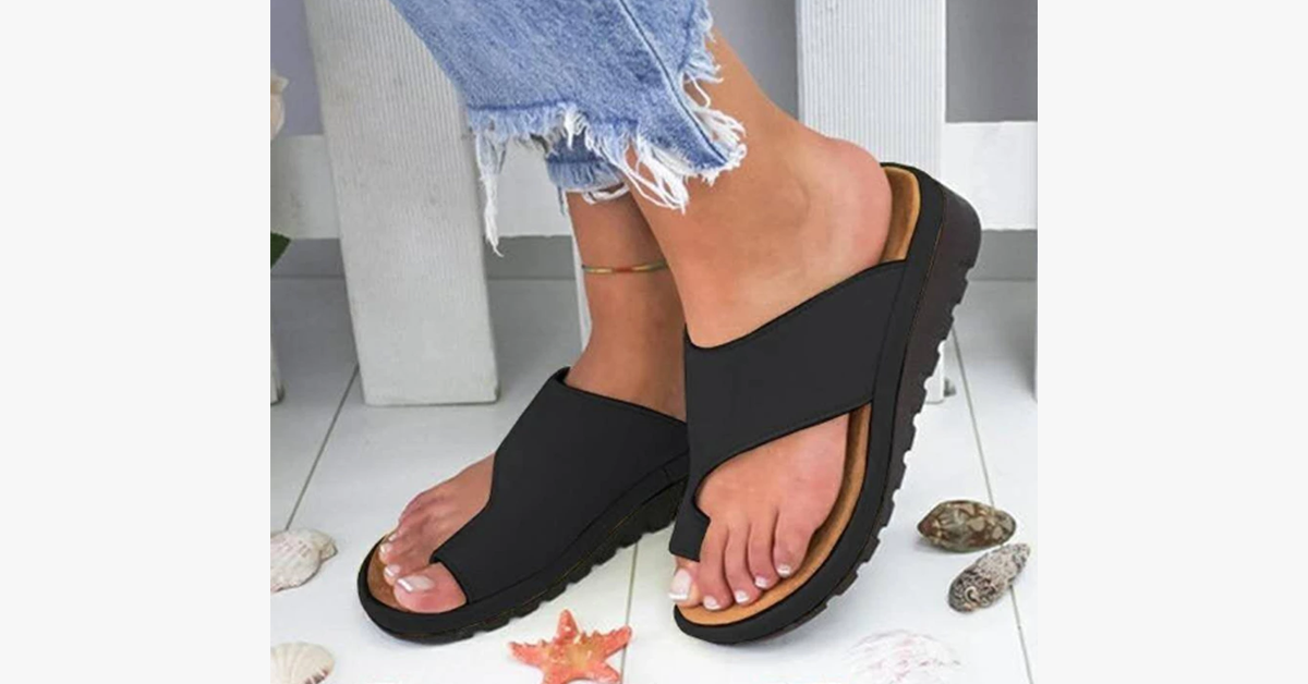 Clip Toe Platform Sandals