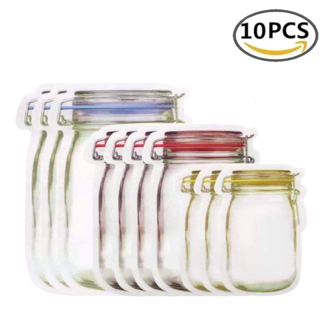 Mason Jar Bottle Bags 10 Pc Set