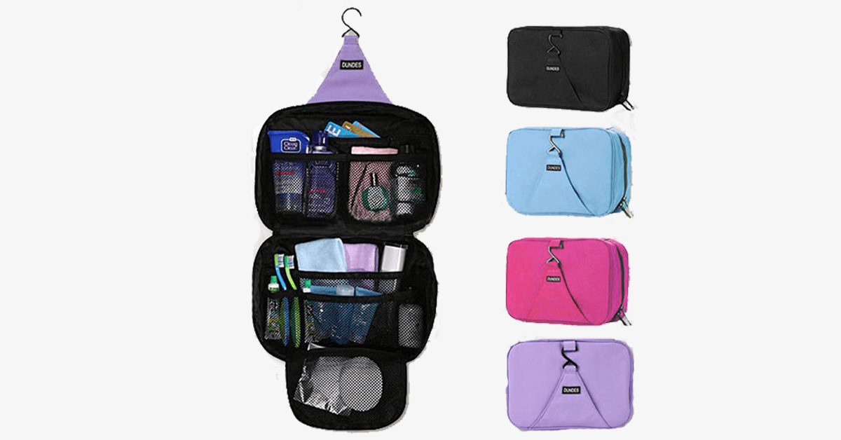 Cosmetic Pouch Toiletry Bags - Travel Hanger Handbag Waterproof Compact Hanging Personal Care Hygiene Purse