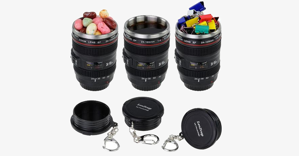 Innovative Shot Glass Keychain With SLR Camera Lens – moderntrendystore