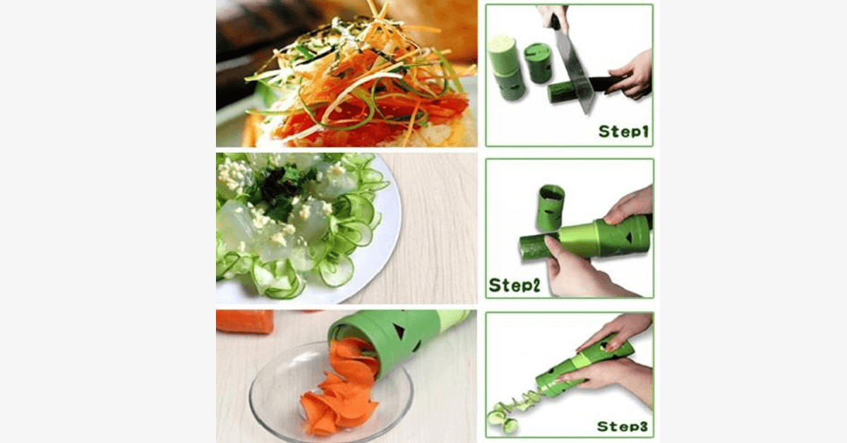 Magic Veggie Twister – Make Corkscrew Designs with Veggies!