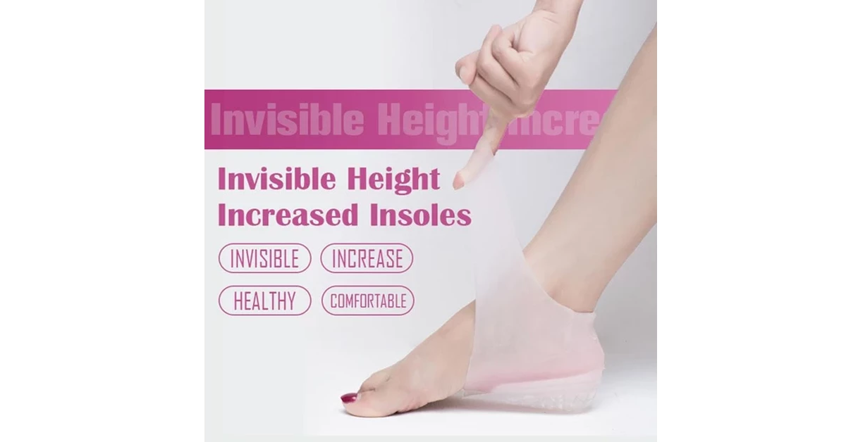 Height Increased Transparent Insoles